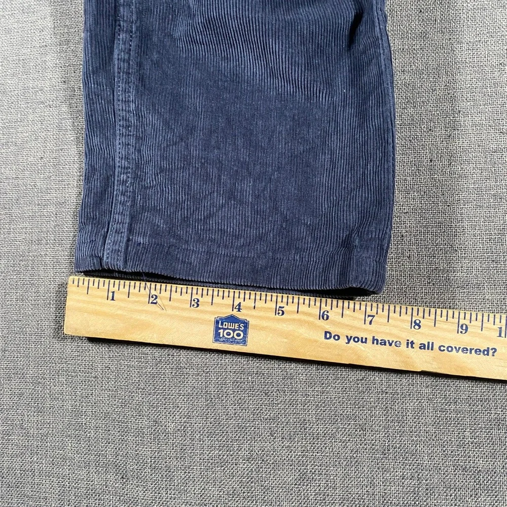 Banana‎ Republic Corduroy Pants Mens 31x34 Blue Gray Pima Cotton Straight Leg